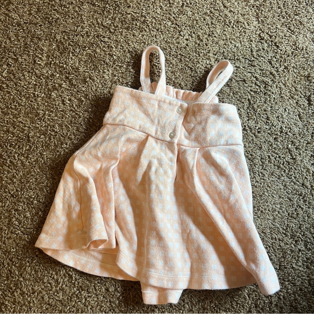 Janie and jack checkered ruffle pink print dress 12-18 months - Picture 3 of 3